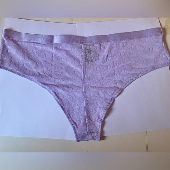 lace fabric Hiphuggers, by PINK Size: XL, Color: Lavender - Picture 2 of 4